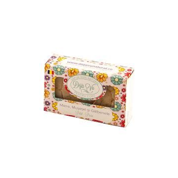 Sapun natural cu miere, musetel si galbenele 90gr DEJA VU