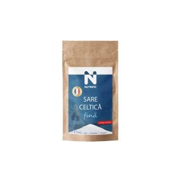 Sare celtica fina, extrasa manual 500gr NUTRIFIC