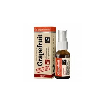 Tinctura de grapefruit cu argint coloidal, fara alcool, spray 20ml DACIA PLANT