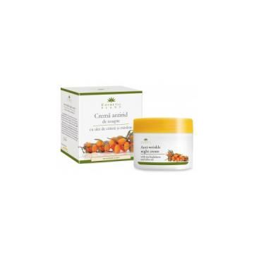 Crema antirid de noapte cu ulei de catina si masline 50ml COSMETIC PLANT