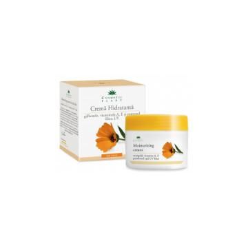 Crema hidratanta cu galbenele si vitaminele a,e si pantenol 50ml COSMETIC PLANT