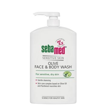 Gel de dus cu ulei de masline fata si corp, Sebamed (Concentratie: Gel de dus, Gramaj: 200 ml)