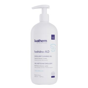 Gel de spalare emolient Ivahidra+, Ivatherm (Gramaj: 500 ml, Concentratie: Gel de curatare)