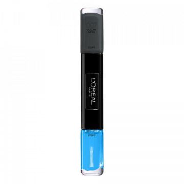 Lac de unghii L'Oreal Infallible Gel Nail Polish, 2x5ml (Concentratie: Lac de unghii, Culoare produse: 007 Ocean Infinit)