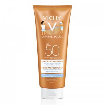 Lapte hidratant pentru copii cu SPF 50+ Vichy Capital Soleil 300 ml (Concentratie: Gel, Gramaj: 300 ml)