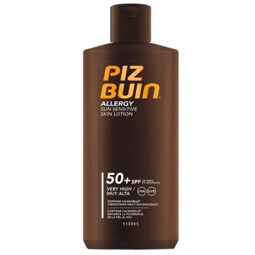 Lotiune cu protecție solară pentru piele sensibila cu SPF 50+ Alergie, Piz Buin (Concentratie: Lotiune, Gramaj: 200 ml)