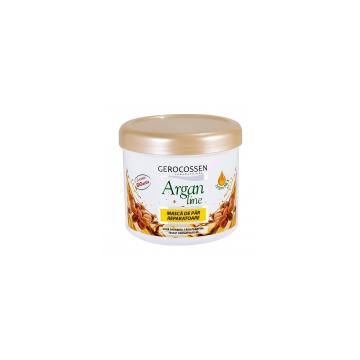 Masca reparatoare pentru par deshidratat/uscat, cu ulei de argan si ulei de ricin 450ml ARGAN BIO