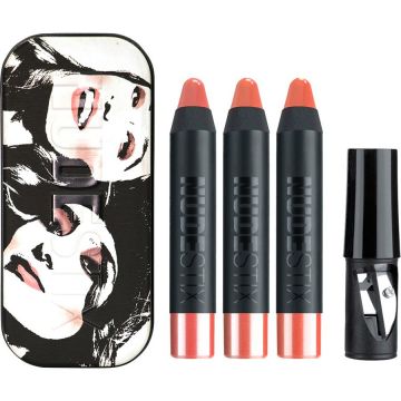 Set Mini Balsam pentru buze si obraji Nudestix Founders Kit Gel Color Lip & Cheek Balm, 3 X 2.5 Ml (Culoare produse: Tay Tay, Ally, J Mama, Gramaj: 3 X 2.5 Ml)