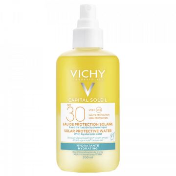 Apa de protectie solara Hydra cu SPF 30 Vichy Capital Soleil, 200 ml