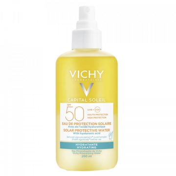 Apa de protectie solara Vichy Hydra cu SPF 50+ Capital Soleil, 200 ml