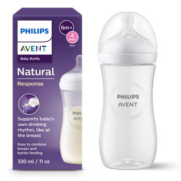Biberon pentru +6 luni Natural Response SCY906/01, 330ml, Philips Avent