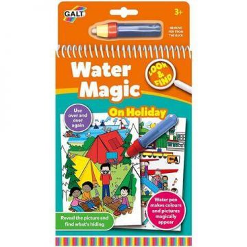 Carte de colorat, In vacanta, Water Magic, +3 ani, Galt
