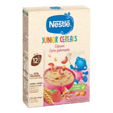 Cereale cu capsuni Junior de la 12 luni, 200g, Nestle