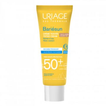 Crema colorata protectie solara SPF 50+ Bariesun, Uriage (Concentratie: Protectie solara, Gramaj: 50 ml, Culoare produse: Gold)