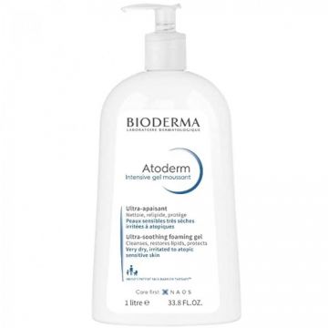 Gel spumant Atoderm Intensive Bioderma (Gramaj: 1000 ml, Concentratie: Gel de curatare)