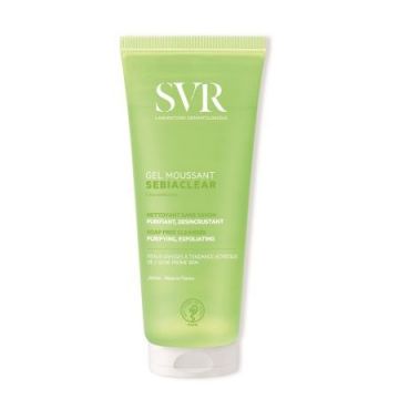 Gel spumant de curatare Sebiaclear SVR Laboratoires (Gramaj: 200 ml, Concentratie: Gel de curatare)
