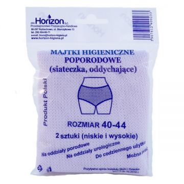 Horizon, chiloți postpartum, reutilizabili, plasă, mărimea 40-44, 2 bucăți