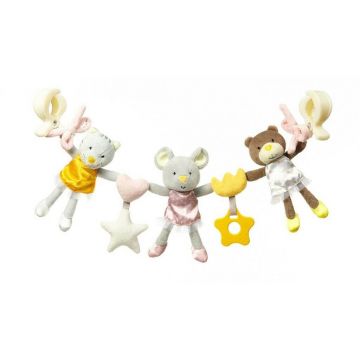 Jucarie educativa spiralata din plus Balerina, +0 luni, Babyono