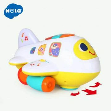 Jucarie interactiva, Avion cu sunete si lumini, 12 luni+, Hola