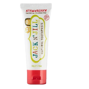 Pasta de dinti naturala pentru copii de la +6 luni cu aroma de capsuni organice, Jack N' Jill Kids