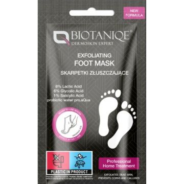 Sosete exfoliante pentru picioare, 1 pereche, Biotaniqe