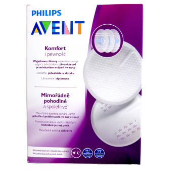 Tampoane de unica folosinta pentru sani SCF254/13, 100 bucati, Philips Avent