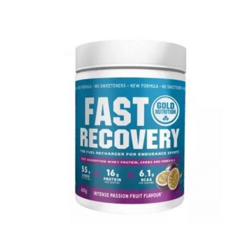 Gold Nutrition Fast recovery cu aroma de fructul pasiunii, 600g