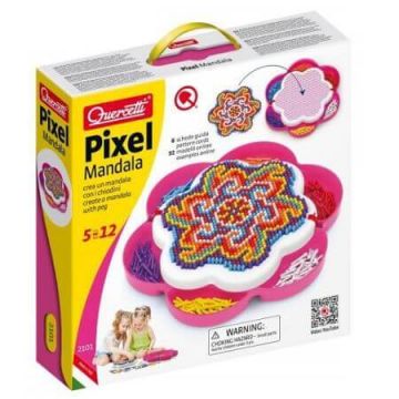 Fantacolor portabil Pixel Mandala Daisy, Quercetti