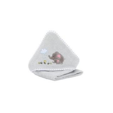 Prosop cu capison Elephant Family, Gri, 75x75 cm, Fillikid