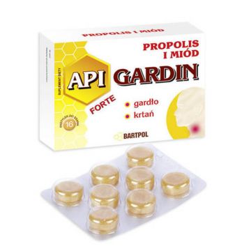 Api Gardin Forte Propolis și miere, 16 pastiluțe