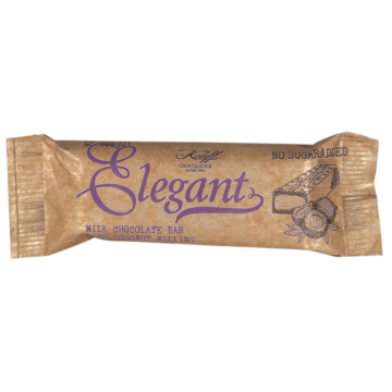 Baton de ciocolata cu lapte, fara zahar,cu crema din lapte de cocos, 30 g, Elegant