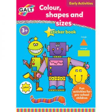 Carte de colorat culori, forme si dimensiuni, +3 ani, Galt