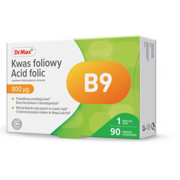 Dr. Max Acid folic​, 90 comprimate filmate