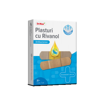 Dr. Max Plasturi cu rivanol 2x7cm, 20 bucati
