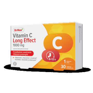 Dr. Max Vitamina C Long Effect, 30 comprimate eliberare prelungita