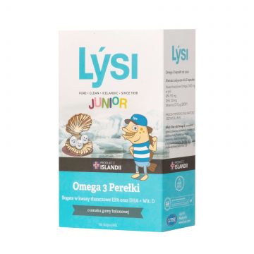 Lysi Omega 3 Pearls, aromă de gumă de mestecat, 60 capsule de mestecat