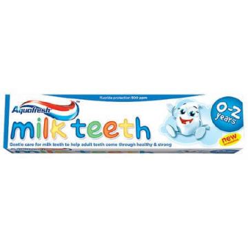 Pasta de dinti pentru copii 0-2 ani Milk Teeth Aquafresh, 50 ml, Gsk