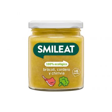 Piure cu brocoli, pastarnac, miel si ulei de masline +6 luni, 230g, Smileat