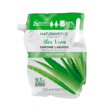 Sapun lichid rezerva cu aloe vera hidratant, 1000ml, Natura Verde