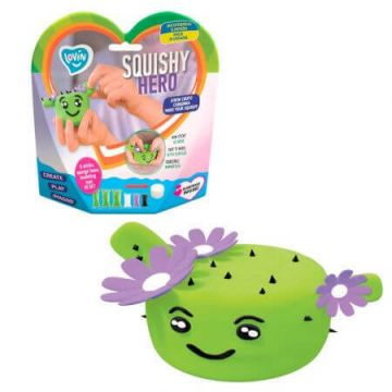 Set cu argila usoara pentru modelaj Lovin'do Air Clay Squishy Hero, Cactusita, Okto