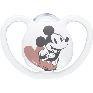 Suzetă NUK Space DISNEY Mickey 0-6m. cutie 1×1pcs, suzetă, 0-6m