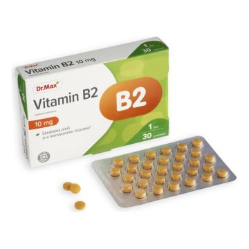 Vitamina B2 10mg, 30 comprimate filmate