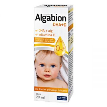 Algabion DHA + D, pentru copii din prima zi de viață, 20 ml