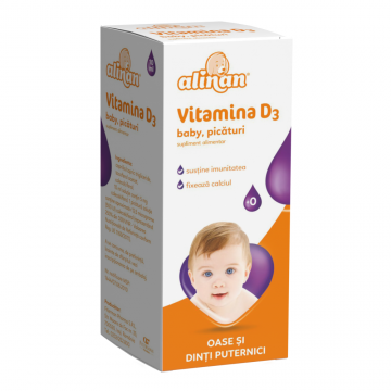 Alinan Vitamina D3 picaturi, 10ml, Fiterman