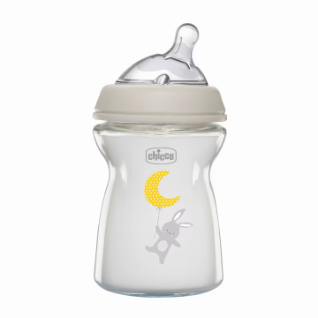 Biberon din sticla Natural Feeling 0 luni+, 250ml, Chicco