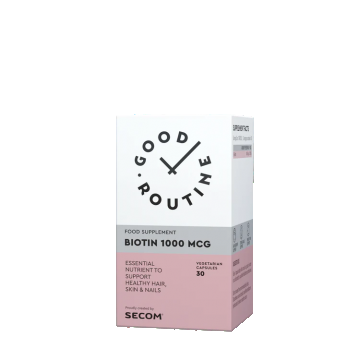 Biotin 1000mcg Good Routine, 30 capsule vegetale, Secom