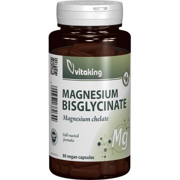 Bisglicinat de magneziu, 80 capsule, Vitaking