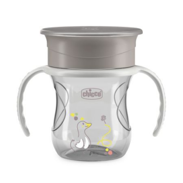 Canuta 360 Perfect Cup pentru copii 12 luni+ Gri, 200ml, Chicco