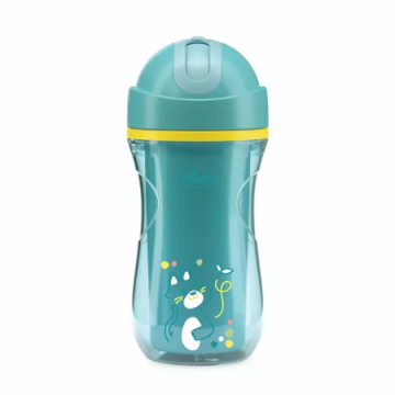 Canuta sport termorezistenta turcoaz cu pai 14 luni+, 266ml, Chicco
