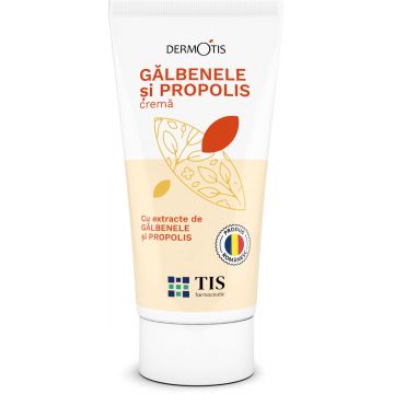 Crema cu galbenele si propolis Dermotis, 50 ml, Tis Farmaceutic